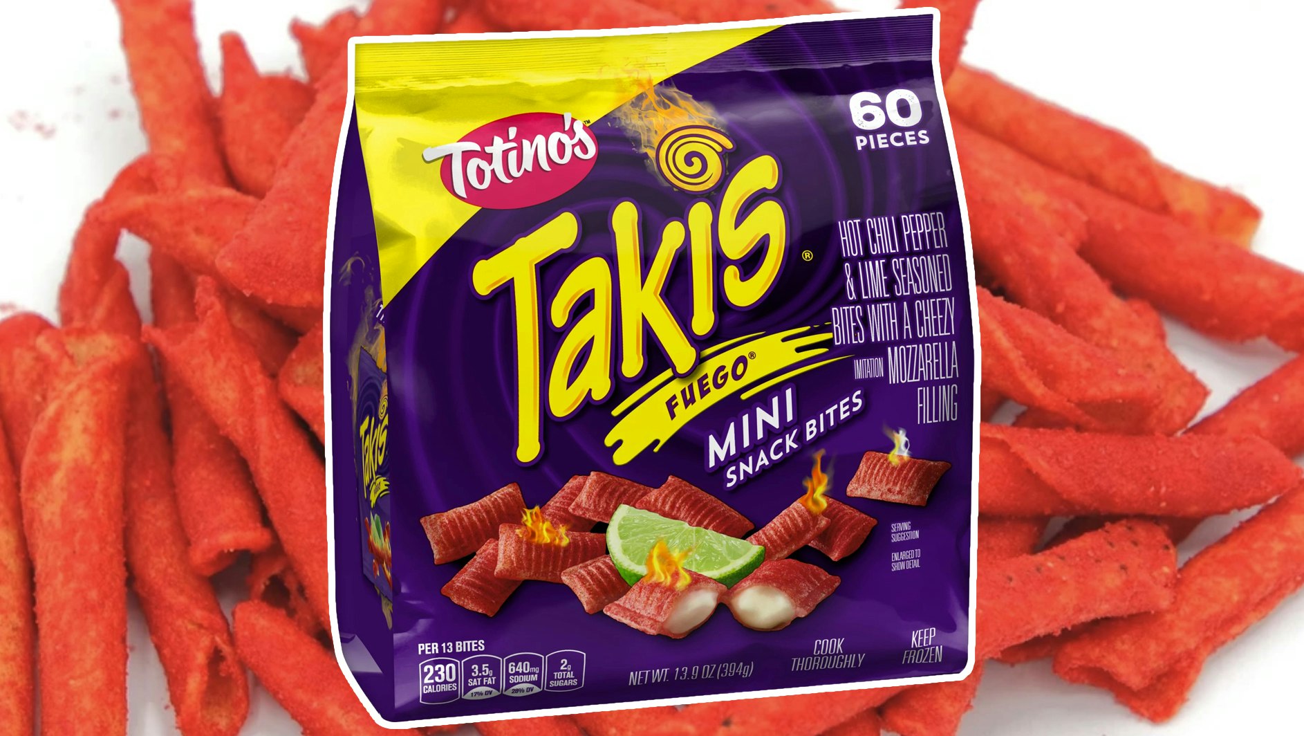 Totino's Is Releasing Takis Fuego Mini Mozzarella Bites