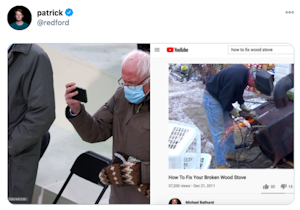 Bernie Sanders Cozy Inauguration Outfit And Gloves Become A Meme