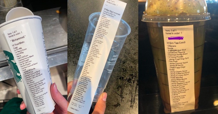 edward starbucks order, Starbucks baristas are sharing the longest and most complicated drink orders they've had to make