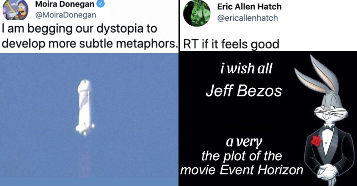 Jeff Bezos Memes Abound After He Flew To Space In A Dong ...