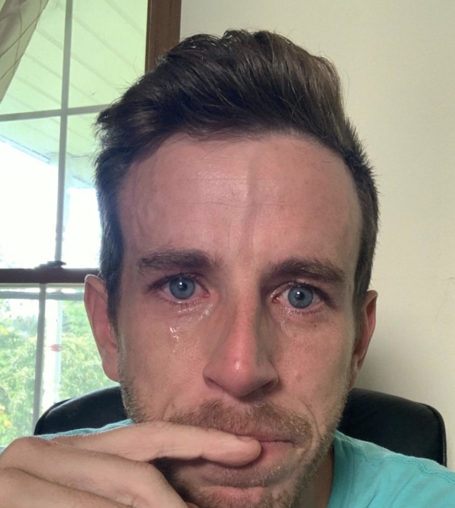 ceo crying selfie