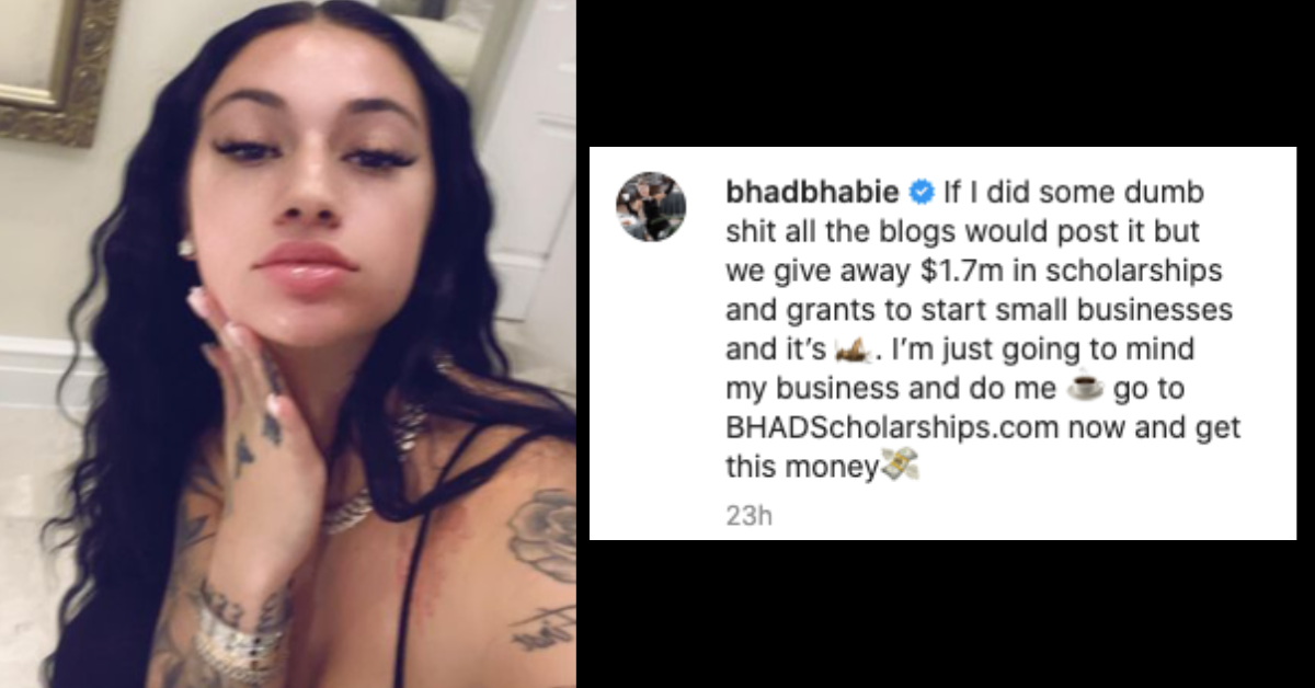 Vporne - Bhad Bhabie Is Creating A $1.7 Million Scholarship Program For Students  Pursuing Trade Programs