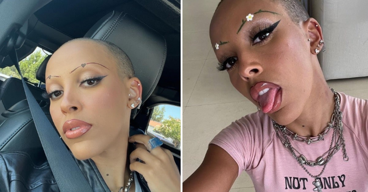 Doja Cat goes full Britney Spears, shaves head and eyebrows on Instagram