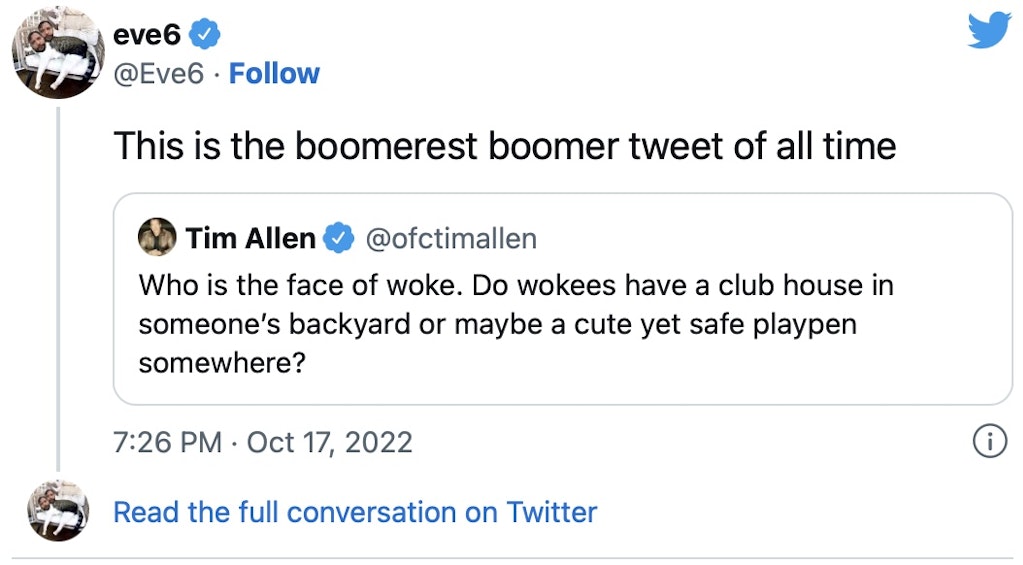 Tim Allen's "Woke" Joke Horribly